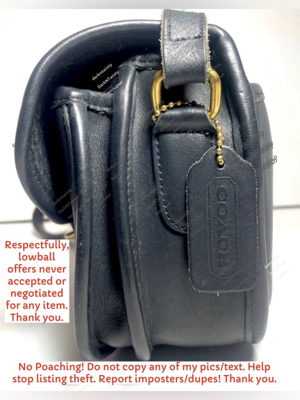 Vintage Coach Leather Prairie Bag Gorgeous! - Picture 4 of 15